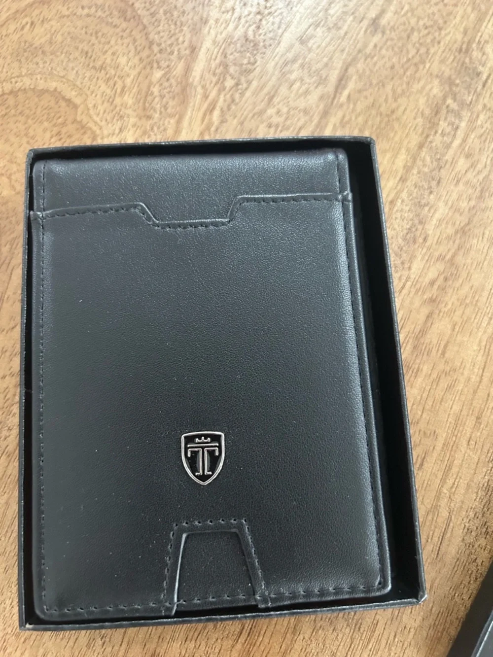 TRAVANDO Men’s Wallet Black and Caramel